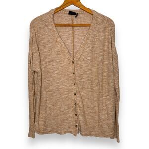 3/$20 Out from Under Urban Outfitters tan ribbed knit cardigan sweater Small